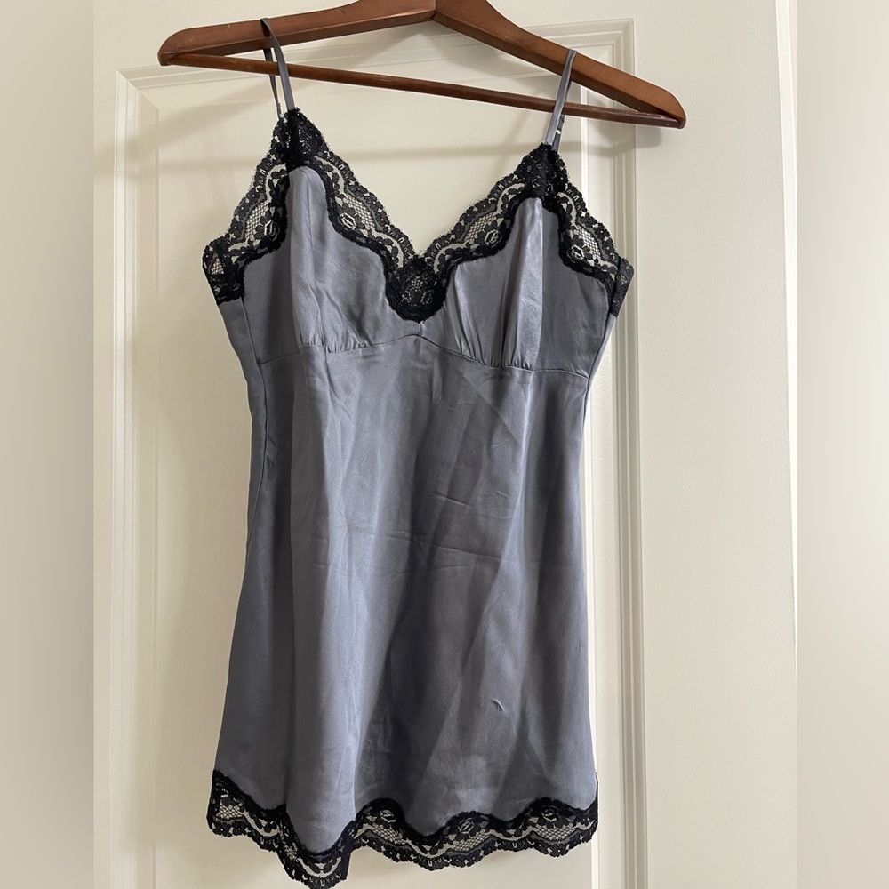 Silk spaghetti strap women’s tank top- size small
